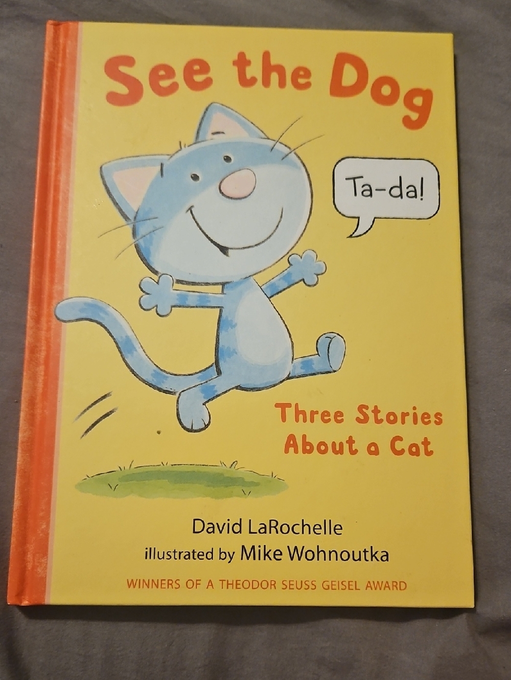 See the Dog - Three Stories About a Cat by David LaRochelle (Yellow/Blue)